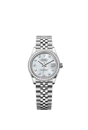 أويستر، ٣١ مم، من فولاذ أويستر ستيل والذهب الأبيض والألماس  الرقم المرجعي 278384RBR