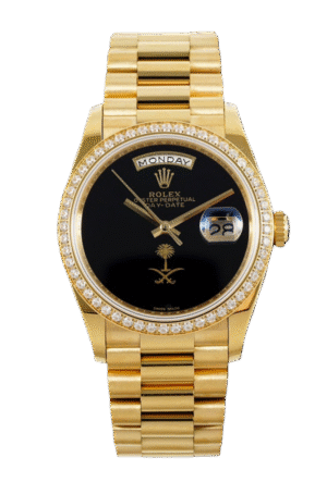 ساعة رولكس 36 مم بمينا جوهرة