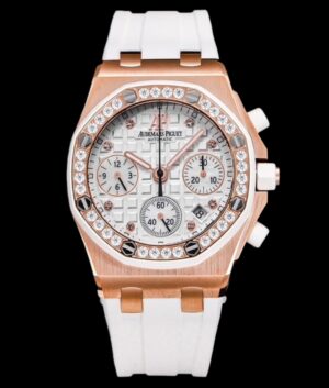 ساعة ap Royal Oak 26048 Offshore 37 🏅️ap5 Audemars Piguet 37mm Love Chronograph Mechanical Watch