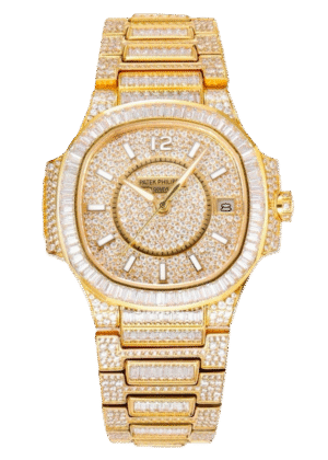 باتيك فيليب 7021 السيدات نوتيلوس كامل الماس طبعة محدودة